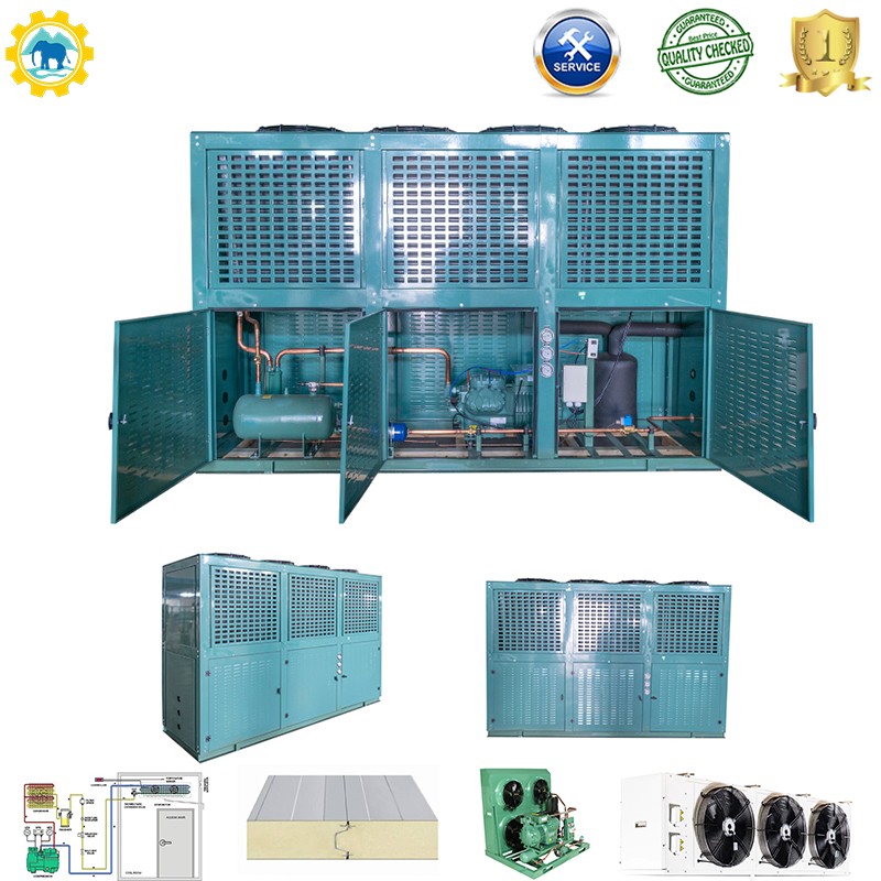 Refrigeration Station with Condensing Unit Compressor Unit and Refrigeration Unit for Freezer Cold Storage Room